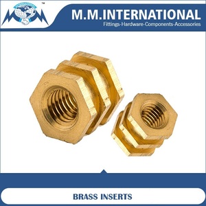 Inserts filetés en laiton de haute qualité pour bois et composites, pressés à froid, tailles M2 M3 M4 M5 M6 M8 M10 - Product Image 6