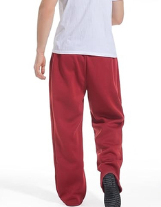 Pantalon formel homme sur mesure de haute qualité, taille mi-haute, en mélange polyester/coton, respirant, écologique, séchage rapide, coupe évasée, avec braguette boutonnée - Product Image 1