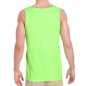 Men's <b>Black</b> 100% Cotton Sleeveless O-Neck Solid <b>Knitted</b> Casual <b>Tank</b> <b>Top</b> - Product Image 5