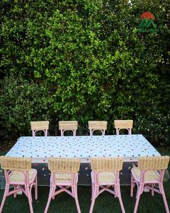 Sillas de ratán tejidas de color rosa para niños de la marca Nhat Minh, para alquiler, venta al por mayor, ideales para fiestas de cumpleaños, eventos, estilo escandinavo. - Product Image 5
