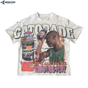 Camisetas Personalizadas para Hombre al por Mayor, Mezcla de Poliéster/Algodón, Corte Holgado, Cuello Redondo, Manga Corta, Impresión Serigráfica, Estilo Casual - Product Image 5