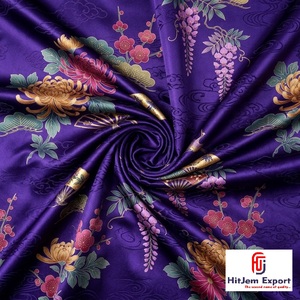 Premium Printed Japan Satin Fabric Manufacturer Custom OEM ODM Apparel Bridal Home Textile Export Factory - Product Image 5