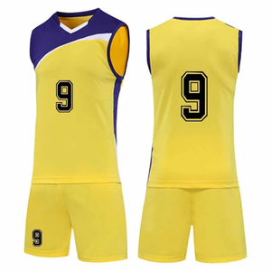ชุดวอลเลย์บอล OEM สำหรับฝึกซ้อมและการแข่งขัน เสื้อเจอร์ซีย์โพลีเอสเตอร์แห้งเร็ว ระบายอากาศได้ดี ผู้ผลิตกางเกงขาสั้น - Product Image 2