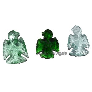 Puntas de Flecha de Vidrio Naturales con Forma de Corazón - Product Image 4