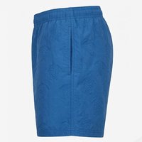 Shorts de bain tricotés pour hommes, bleus, à séchage rapide, imperméables, avec ceinture élastique doublée, motif uni, personnalisables avec logo, vente en gros