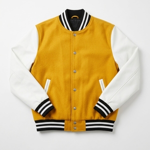 Men's Varsity Baseball <b>Jacket</b>-Direct Factory Supply Comfortable <b>Fleece</b> <b>Lined</b> Quick Dry Breathable & Eco-Friendly - Product Image 5