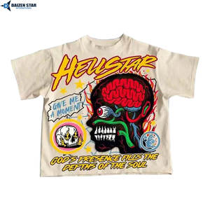 Camisetas para Hombre al por Mayor, 100% Algodón/Poliéster, Ecológicas, de Secado Rápido, Manga Corta, Corte Holgado, Color Liso, Casuales, Transpirables, OEM - Product Image 4