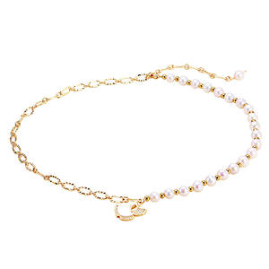 สร้อยคอประดับลูกปัดสไตล์หรูหราใหม่สำหรับผู้หญิง ดีไซน์หวาน โซ่คล้องไหปลาร้าระดับไฮเอนด์ ออกแบบเฉพาะตัว - Product Image 5