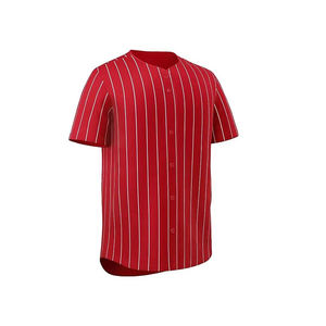 Maillots de baseball sur mesure de qualité supérieure pour adultes, dernier design respirant à manches courtes, 100% polyester - Product Image 5