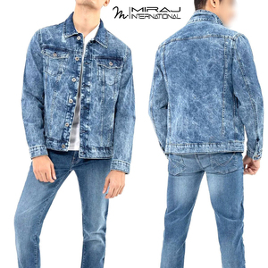 Service OEM ODM, dernières tendances, logo personnalisé imprimé, best-seller, tissu doux au toucher, vestes en jean pour hommes, vêtements d'extérieur - Product Image 4