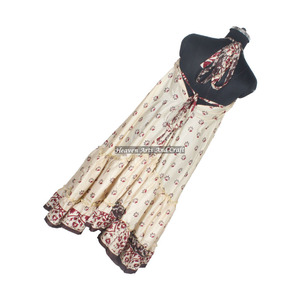 Vestido de Seda Sari Indio Vintage para Damas, Elegante Vestido de Noche Bohemio de Manga Larga, Tendencia en el Mercado Italiano para Cenas Femeninas - Product Image 2