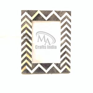 Cadre photo de luxe en bois incrusté de os de la meilleure qualité avec couleur personnalisée pour la décoration intérieure et l'exportation de vaisselle - Product Image 6