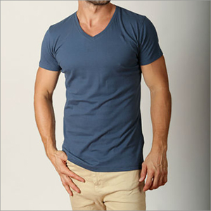 Camiseta de punto de manga corta con cuello redondo de 160g 180gsm, logotipo frontal serigrafiado, teñido liso, transpirable, ecológica, 100% algodón, corte regular. - Product Image 3