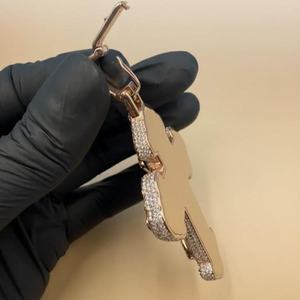 Pendentif croix en diamant Moissanite VVS, pendentif en argent 925, pendentif Hip Hop, pendentif religieux, bijoux chrétiens pour cadeaux - Product Image 5