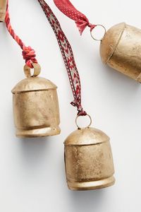 Gold Metal <b>Bell</b> Set Customizable Size Shape Eco-Friendly Handmade Modern Christmas Tree Home Decor Custom Logo High Standard - Product Image 4