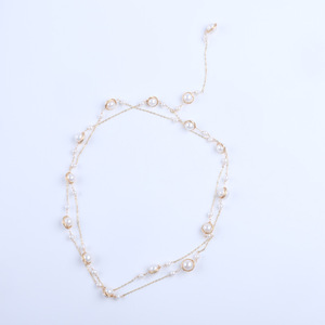 Collier long en perles d'eau douce empilées, ciel étoilé, élégant, tempérament simple, accessoires polyvalents - Product Image 2
