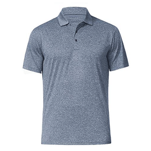 Camisa de Golf de Manga Corta para Hombre, Elegante, Casual, con Patrón Sólido, 100% Algodón, Antiarrugas, de Primera Calidad - Product Image 3