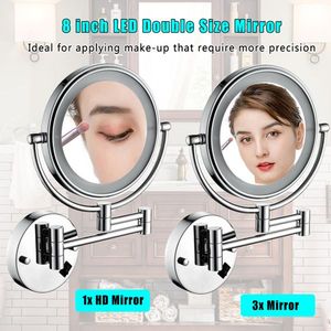 Specchio da Parete LED Bifacciale per Trucco Ingrandente, Specchi LED Premium per Vanità - Product Image 3