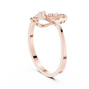 Anillo de Oro de 14K con Diamante Natural Certificado por IGI para Mujer, Diseño Romántico Hecho a Mano, Anillo Solitario Sheeraj, Joyería Fina de Lujo, Regalo - Product Image 6