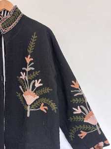 Women's Casual <b>Dresses</b> Boho Woven Cardigan Floral Embroidery Long Sleeve Loose Fit Natural Waist Eco-Friendly Autumn Wear - Product Image 2