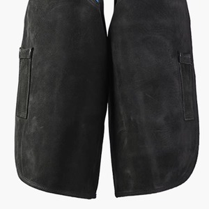 Chaps de ferrier unisexe en cuir véritable robustes, réglables, pour la protection des jambes et la coupe des sabots - Product Image 4