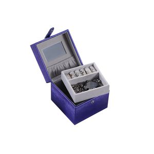 Portagioie Quadrato Blu Azzurro da 4 Pollici, Accessorio da Viaggio - Product Image 2