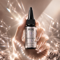 Vernis à ongles de finition en gros, brillance diamant, sans résidu, gel UV LED transparent, logo personnalisé, usine, couche de finition diamant