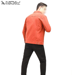 Service OEM ODM, dernières tendances, logo personnalisé imprimé, best-seller, tissu doux au toucher, vestes en jean pour hommes, vêtements d'extérieur - Product Image 3