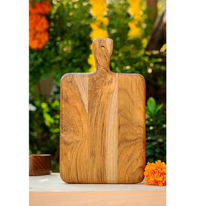 Solid Wooden Rectangle Chopping Board Durable Anti-Slip <b>Light</b> Weight Dishwasher Safe Easy Cut and Chop Vegetables Fruits Daily - Product Image 1