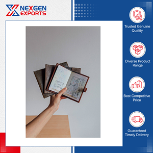 Porta Pasaportes de Cuero Genuino de Primera Calidad con Bloqueo RFID, Precio de Mercado al por Mayor - Product Image 4