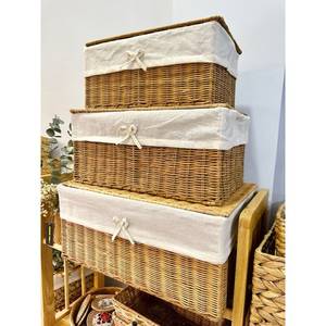Handmade Rattan Wedding Storage Basket Natural Weave Square Lid Home Decoration Box Case Ninh Binh - Product Image 6
