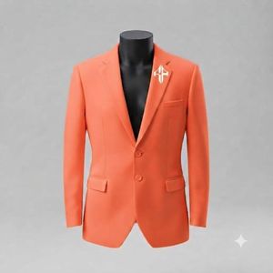 Traje de Pantalón y Chaqueta de Terciopelo Estilo Italiano para Hombre, Antiarrugas, Transpirable, Cierre de Botones, Diseño Plano Frontal, Viscosa/Poliéster - Product Image 6