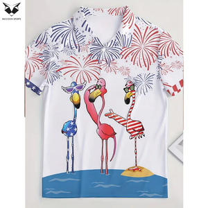 Camiseta de Verano para Hombre, Talla Grande, 100% Algodón, con Estampado por Sublimación, de Secado Rápido, Transpirable, que Absorbe la Humedad, Informal y Deportiva - Product Image 4