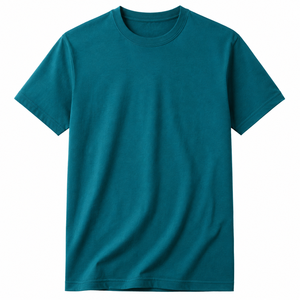 Hot Summer Short Sleeved <b>Heavy</b> 100% Cotton Jersey O-Neck Breathable Anti-wrinkle Streetwear <b>T</b> <b>Shirt</b> - Product Image 1