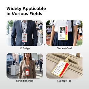 Badges d'identification personnalisés en papier électronique avec affichage portrait pour le personnel, les événements, les VIP et les athlètes - Product Image 6