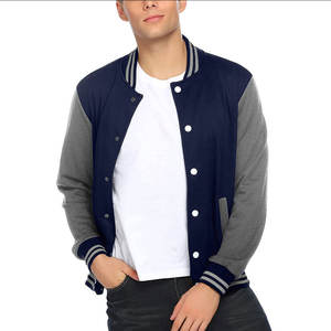 Veste universitaire classique pour homme, boutonnée, col montant, écologique, antibactérienne, streetwear, vêtements d'extérieur pour l'automne - Product Image 1