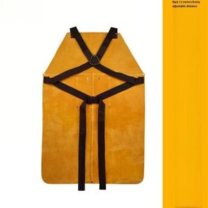 High Quality Heavy-Duty Industrial <b>Cow</b> Split Leather Welder Apron Protective Features Premium Quality - Product Image 5