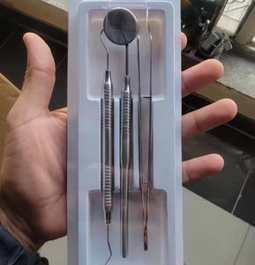 Kit de Examen Dental de Primera Clase - Juego de Diagnóstico Ergonómico de 3 Piezas con Empuñadura Ergonómica, Certificación de Calidad Personalizada, 1 Año de Garantía - Product Image 4