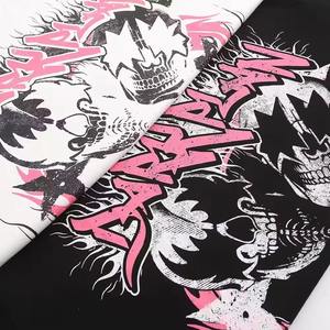 T-shirts en toile respirante de haute qualité pour hommes, col rond, poids lourd 240 g/m², vente en gros, OEM, streetwear, graphisme personnalisé - Product Image 3