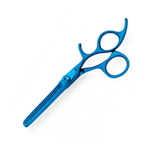 Tijeras de Entresacar Profesionales, Más Vendidas, con Recubrimiento de Titanio Azul, Dientes Personalizados, Tijeras de Salón - Product Image 3