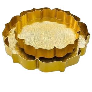 Tazón Urli Martillado de Moda para Decoración de Interiores, Artículo de Metal de Latón Duradero para el Hogar, Tazón para Flores Flotantes en Agua - Product Image 5