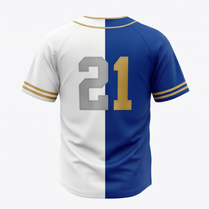 Ensemble uniforme de baseball brodé sur mesure, respirant et anti-humidité, avec maillot boutonné et pantalon rembourré, vente en gros usine - Product Image 2