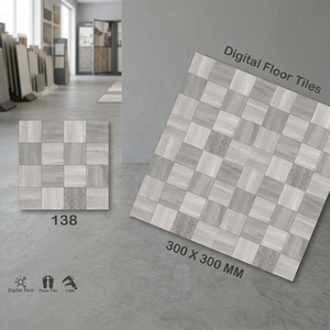 Qualité d'exportation 12x12 30x30 Vistaar Marque Moderne Fleur Design Céramique 300x300mm Carreaux de sol en porcelaine émaillée mate numérique - Product Image 4