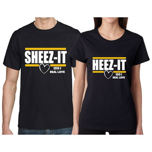 Wholesale Custom Screen Printed Matching Couple <b>T</b> <b>Shirts</b> 100% Cotton Breathable Summer Short Sleeve <b>Funny</b> Love <b>Slogan</b> Couple - Product Image 1
