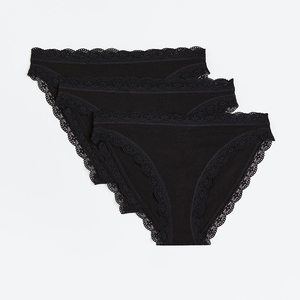 Precio de Fábrica: Bragas de Seda Sin Costuras para Mujer, Lencería de Encaje, Cintura Baja, Elásticas, Transpirables, Lavables a Máquina, Paquete de 6 - Product Image 6