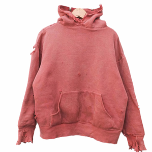 Sudadera con capucha personalizada vintage con lavado ácido, efecto desgastado, corte regular, bordado sólido, 100% algodón, forro polar pesado de 500 g/m², impermeable, para otoño. - Product Image 5