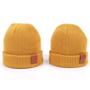 Premium Beanie Hat Custom Logo Knit Cap Unisex Winter Warm Soft Outdoor Casual Beanie - Product Image 3