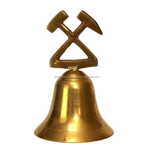 Campana de latón colgante de árbol artesanía de lujo campana de latón macizo colgante de jardín adornos caros Venta caliente excelentes campanas de Navidad - Product Image 4