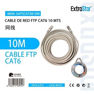 Câble FTP Cat6 de 10 m pour la gestion des câbles et accessoires réseau - Product Image 3