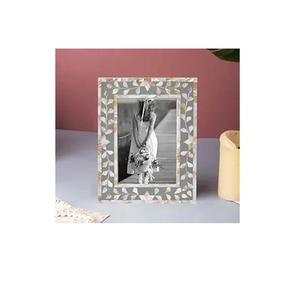 Cadre photo en nacre, coquille de mer, cristaux faits à la main, design unique et tendance. - Product Image 2